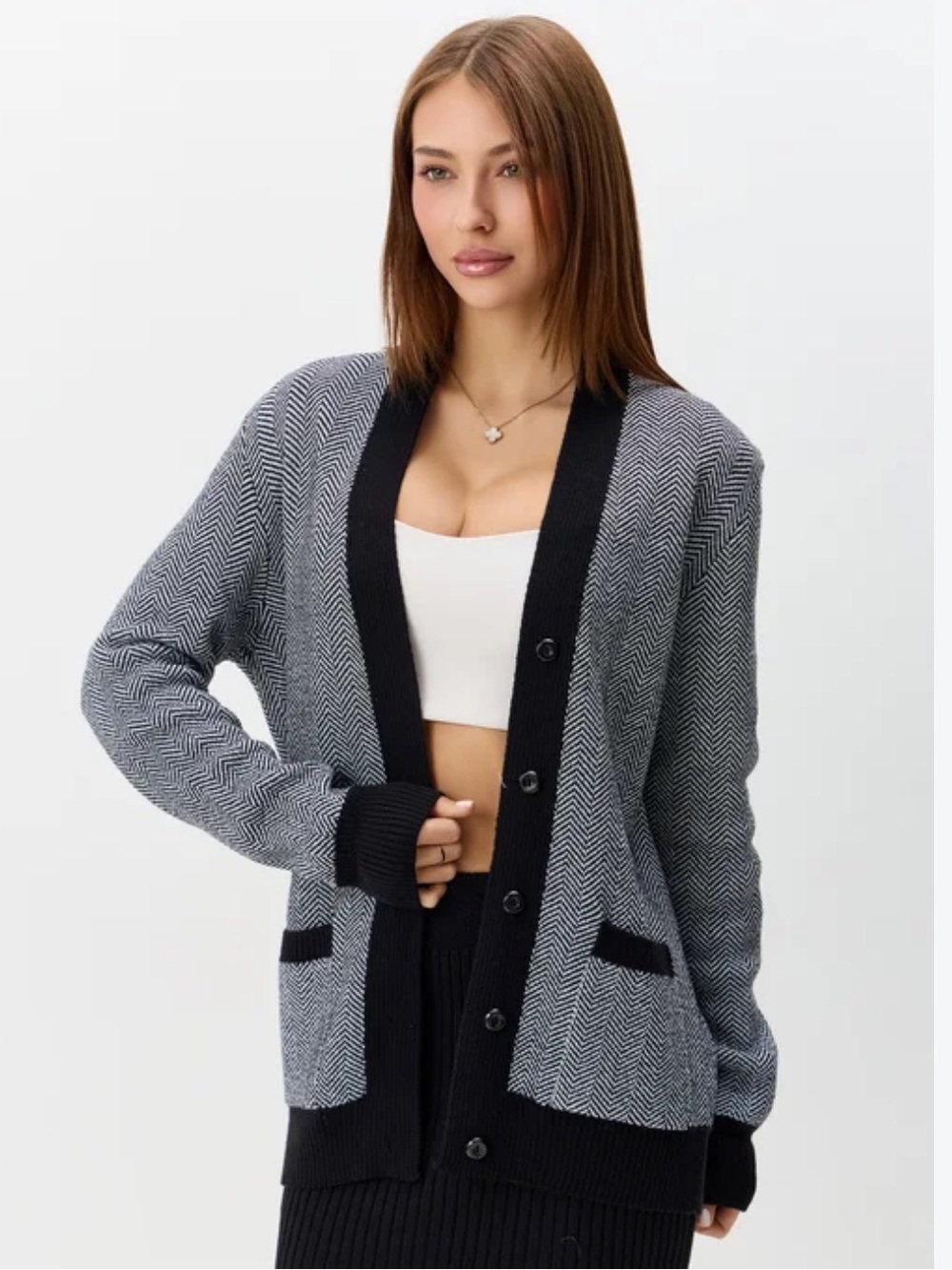 Aritzia Talula blue Angora rabbit hair cashmere blend button front sweater XS